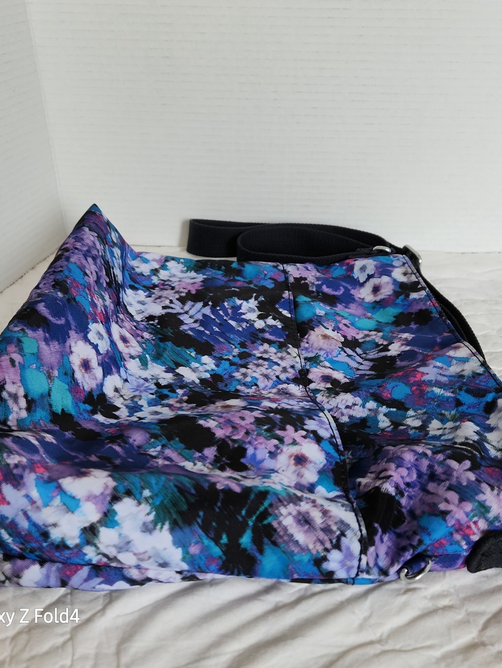 Kipling Floral Crossbody in Blue, Purple & Teal - Picture 8 of 12